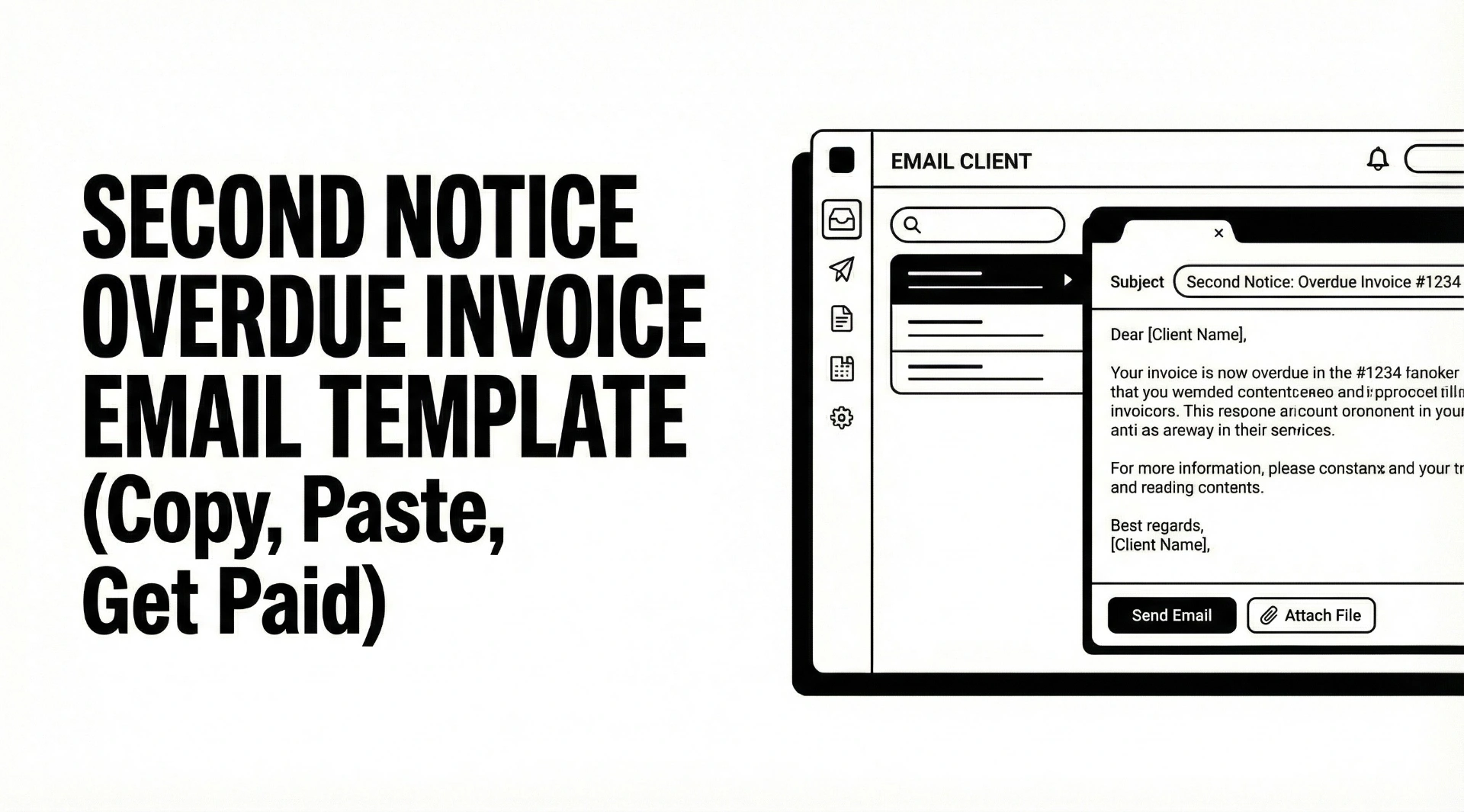 Second Notice Overdue Invoice Email Template