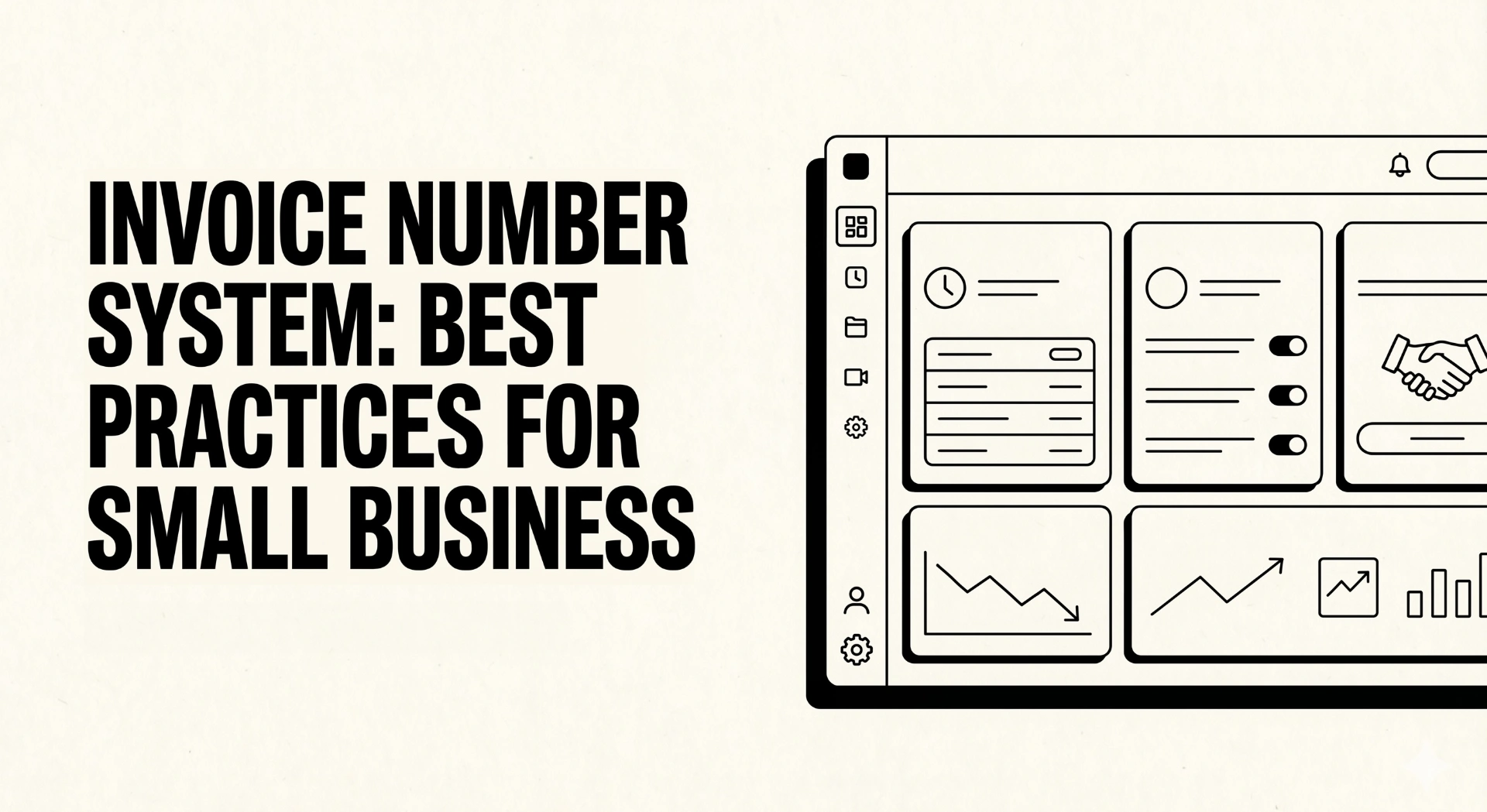 Clean invoice document with a highlighted invoice number badge representing best practices for invoice numbering
